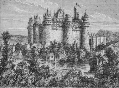 Chateau de Pierrefonds 134-1493, Fransa Popüler Tarihi Henri Martin, Editör Furne 1860