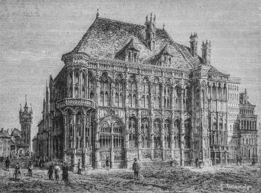 Hotel de Ville de Gand 1434-1493, Fransa Popüler Tarihi Henri Martin, Editör Furne 1860
