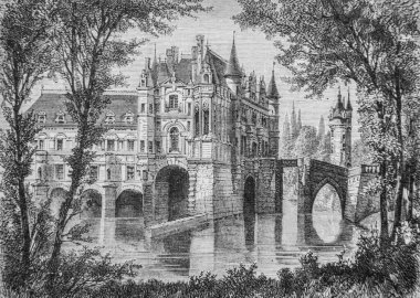 Chateau de Chenonceaux 1434-1493, Fransa Popüler Tarihi Henri Martin, Editör Furne 1860