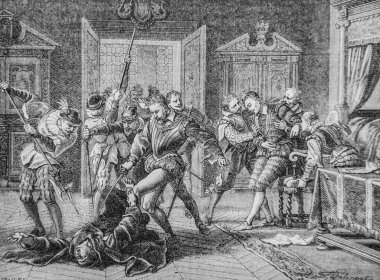 Henri III 'e Jacques Clement1500-1600 tarafından suikast, Frrance' ın popüler tarihi Henri Martin, editör Furne 1860
