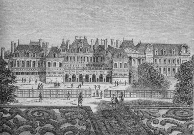 Eski Kardinal Sarayı, şimdi Palais-Royal 1500-1600, Henri Martin 'in popüler Frrance hikayesi, FURNE EDITOR 1860