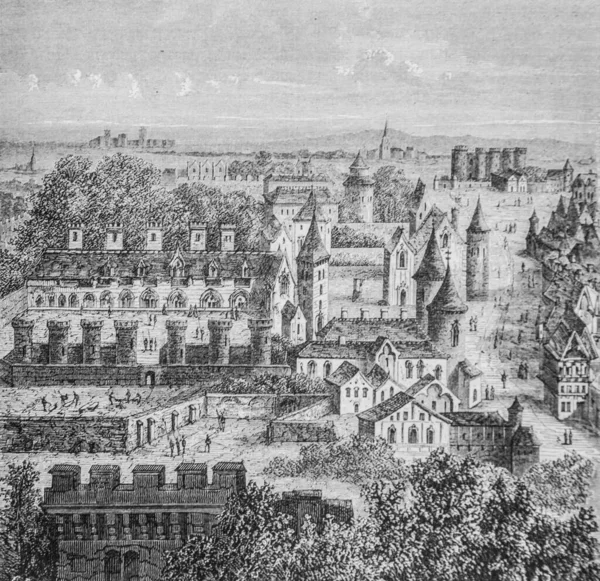 stock image L'Hotel des Tournelles 1434-1493 ,, Popular History of France by Henri Martin, editor Furne 1860