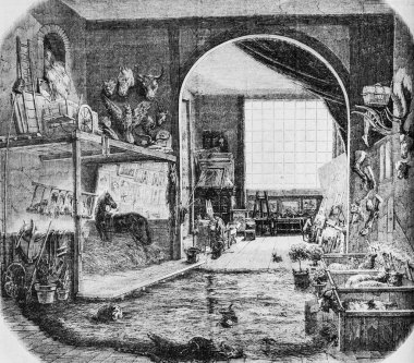 Mee Rosa Bonheur 'un atölyesi, Paris' ten Edmond Texier, Yayıncı Paulin ve Le Chavalier 1853