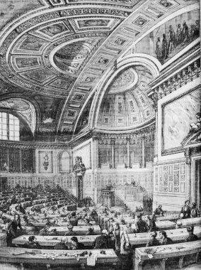 Yaşıtlar Odası Lüksemburg, Paris 'in resmi Edmond Texier, Yayıncı Paulin ve Le Chavalier 1853