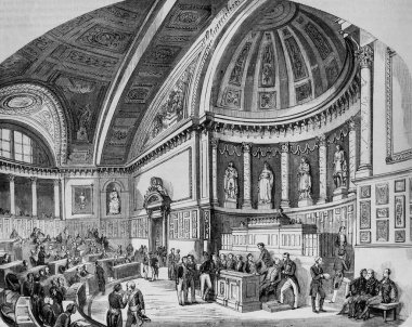 Salle des sessances du Senat, Paris masası Edmond Texier, Yayıncı Paulin ve Le Chavalier 1853