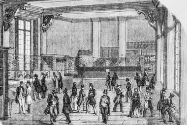 Banque de France, Paris masası Edmond Texier, Publisher Paulin ve Le Chavalier 1853