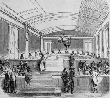 Çalışma Konseyinin karar odası, Paris Masası Edmond Texier, Yayıncı Paulin ve Le Chavalier 1853