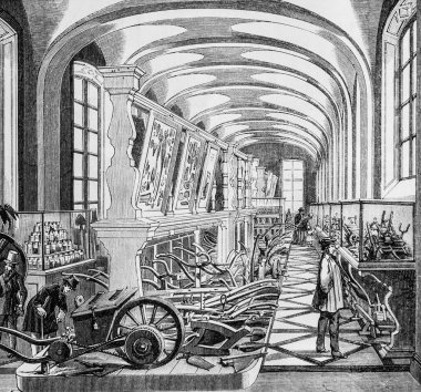 Tarım Makinesi Konservatuarı Salle, Paris Masası Edmond Texier, Yayıncı Paulin ve Le Chavalier 1853