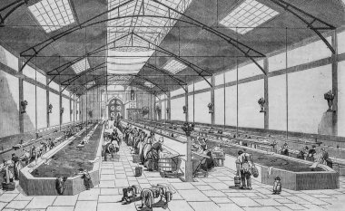 Lavoir de la rue de Sevres, Edmond Texier 'den Masa de Paris, Yayıncı Paulin ve Le Chavalier 1853