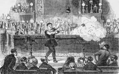 Bosco 'dan hokkabazlık sahnesi, Edmond Texier' den Paris Masası, Yayıncı Paulin ve Le Chavalier 1853