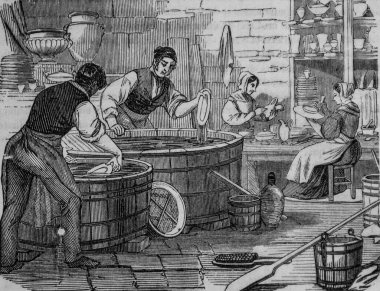 Sevre Üretimi, Edmond Texier 'in Paris masası, Yayımcı Paulin ve Le Chavalier 1853