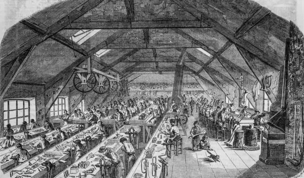 Müzik aleti fabrikası, Paris Masası Yazan Edmond Texier, Yayıncı Paulin ve Chavalier 1853
