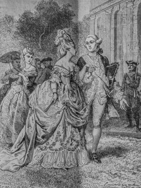 Mahkeme kostümü, 1672-1792, Fransa Tarihi Henri Martin, Editör Furne 1850