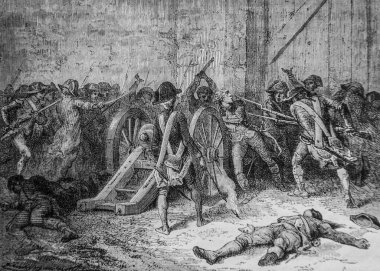 Revolte A Nancy, Devoument de Desilles, 1672-1792, Henri Martin 'in Fransa Tarihi, Editör Furne 1850