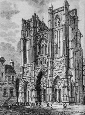 Nantes Cathrdral, 1792-1804, Henri Martin 'in Fransa Tarihi, Editör Furne 1850