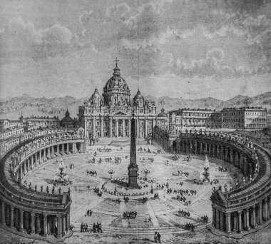 Rome Place Saint Pierre, 1792-1804, Fransa Tarihi Henri Martin, Furne Yayımcısı 1850