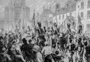 Rus ve Avusturya bayrakları 1804-1832 Fransa Tarihi Henri Martin, Editör Furne 1880