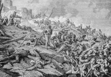 1804-1832 yılları arasında Burgos Şatosu 'nun Savunma Kahramanı Henri Martin, Editör Furne 1880