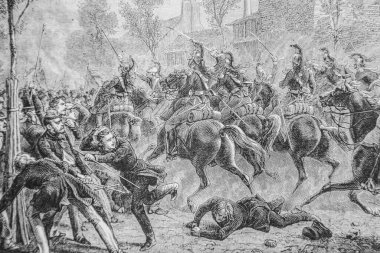 İlk ejderha yükü Bourdon Bulvarı, 1832-1867, Henri Martin 'in Fransa Tarihi, Editör Furne 1880