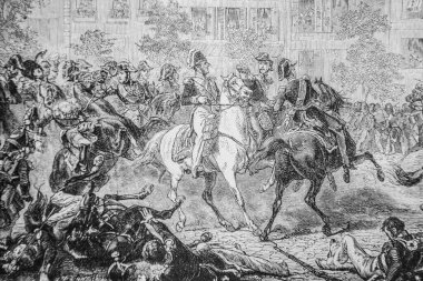 Fieschi saldırısı, Mareşal Mortier 'in ölümü, 1832-1867, Fransa Tarihi Henri Martin, Editör Furne 1880