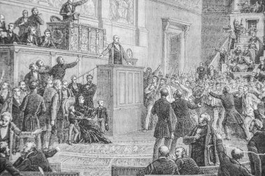 The Duchess of Orleans at the House of Depuits, 1832-1867, History of France by Henri Martin, editor Furne 1880