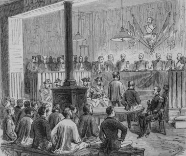 Case de la Villette, Savaş Konseyi oturumu, ünlü evren, editör Michel Levy 1870