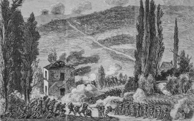 Ünlü evren Chatillon savaşında Ille et Vilaine 'in mobil muhafızları, editör Michel Levy 1870