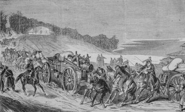 Prusya Ray toplarının istilası, nakliyesi, meşhur evren, editör Michel Levy 1870