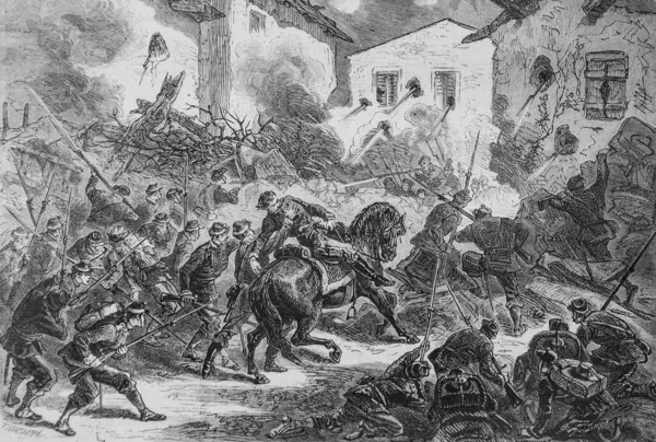 Combat de Bagneux, Dampierre 'nin komutanının ölümü, ünlü evren, editör Michel Levy 1870