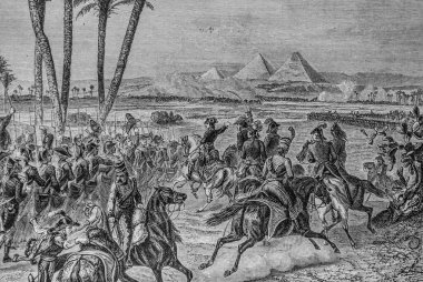 Piramitler Savaşı, yeni ulusal ansiklopedi Maurice Lachatre, Docks Yayımcısı, 1870