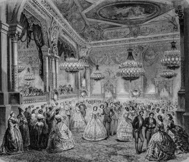 Saint Petersburg 'daki sarayda Bal, yeni ulusal ansiklopedi Maurice Lachatre, Docks Publisher of the Lbrairie, 1870