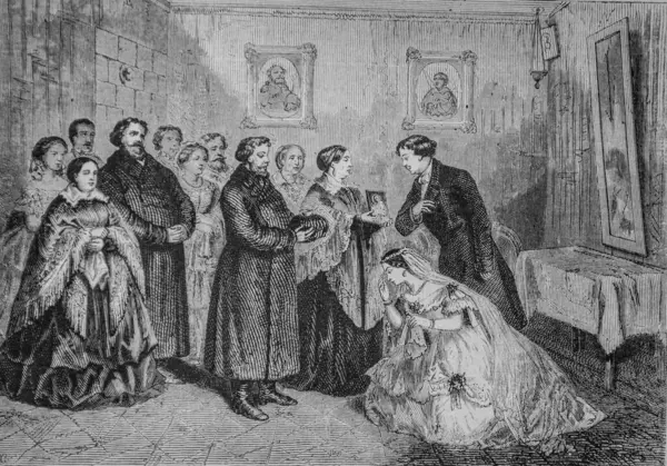 Le mariage en russe, Nouvelle Encyclopedie Nationale par Maurice Lachatre, Editeur Docks de la Lbrairie, 1870