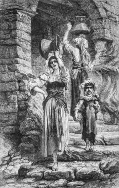 Cervara Kadını, resimli dergi, editör Edouard Charton, 1860