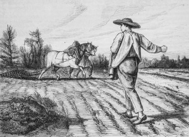 Eski yöntem, resim dükkanı, editör Edouard Charton, 1860