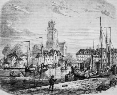Dordrecht, resimli dergi, editör Edouard Charton, 1860