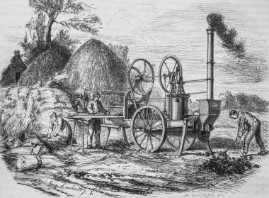 Buhar harman, resim dükkanı, editör Edouard Charton, 1860