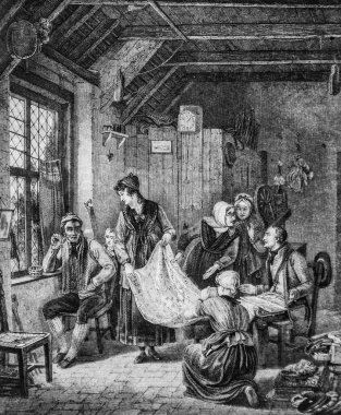 İşportacı, resim dükkanı, editör Edouard Charton, 1860