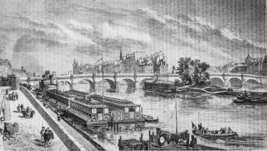 Pont Neuf Restaure, The Picturesque Magazin, Editör Edouard Charton, 1860