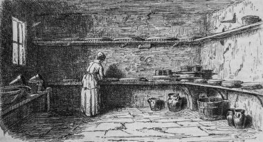Peynir mandırası, resimli dergi, editör Edouard Charton, 1860