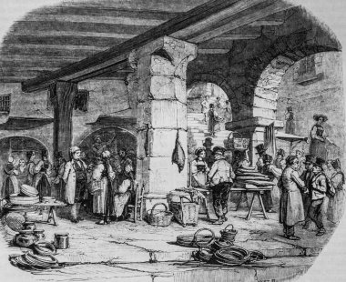 Lucerne March, resim dükkanı, editör Edouard Charton, 1860