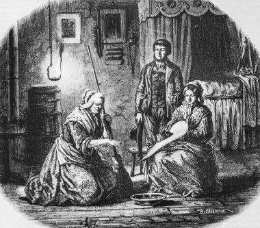 La Sorciere des Vosges, resim dükkanı, editör Edouard Charton, 1860