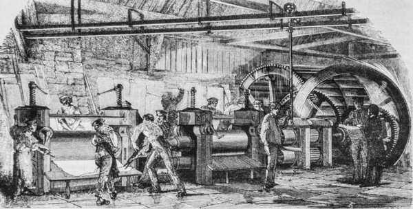 Manufacturing of iron, the picturesque magazin, editor Edouard Charton, 1860