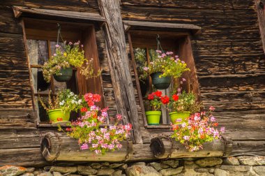 Fransa 'nın Haute Savoie şehrinde le tour in chamonix