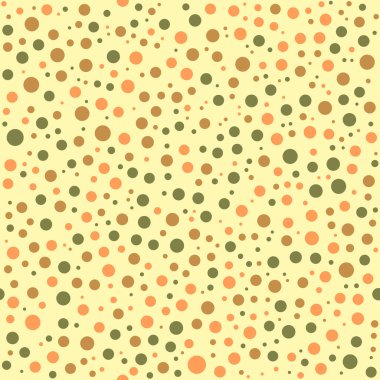 Irregular retro chaotic dots or circles seamless pattern background
