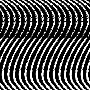 Siyah ve beyaz soyut dalgalı çizgiler ve pürüzsüz desenler
