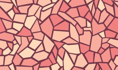 Geometric Mosaic in Warm Tones clipart