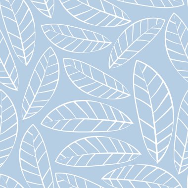 El çizimi yaprak dokusu pürüzsüz desen, çiçek desenli arkaplan