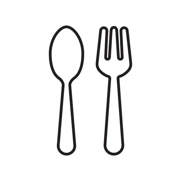 Çatal bıçak takımı karşıtlığı restoran tabelaları veya yemek simgeleri