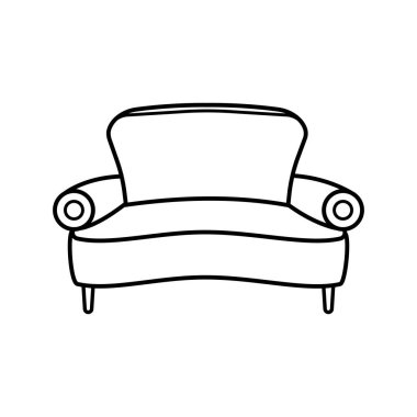 Minimalist Kanepe Çizgisi Sanat Simgesi