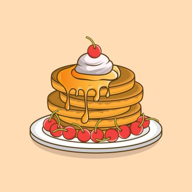 Ağız sulandırıcı Kiraz ve Şerbetli Yumuşak Krep